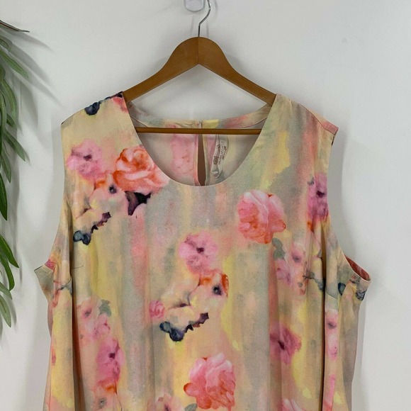 Seven 7 Melissa McCarthy Watercolor Blouse Top 3X - Picture 2 of 11